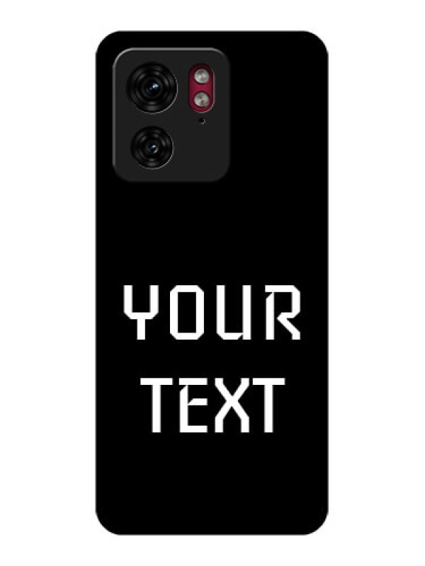 Custom Motorola Edge 40 Custom Glass Phone Case - Your Name Design