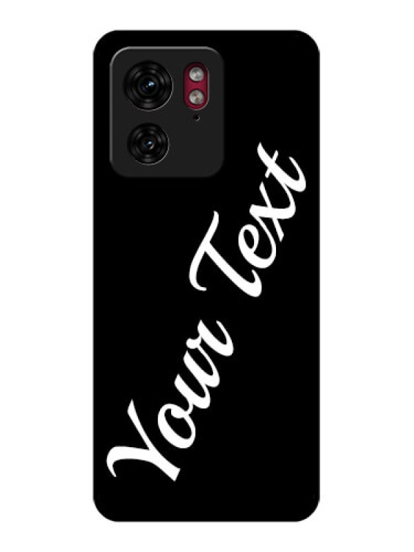 Custom Motorola Edge 40 Custom Glass Phone Case - With Your Name Design