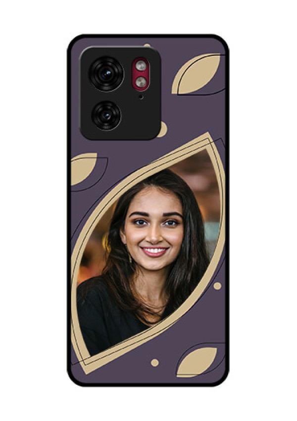 Motorola Edge 40 Custom Glass Phone Case - Falling Leaf Design