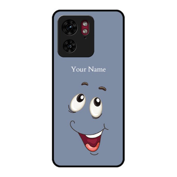 Motorola Edge 40 Custom Glass Phone Case - Laughing Cartoon Face Design Motorola Edge 40 Custom Glass Phone Case - Laughing Cartoon Face Design