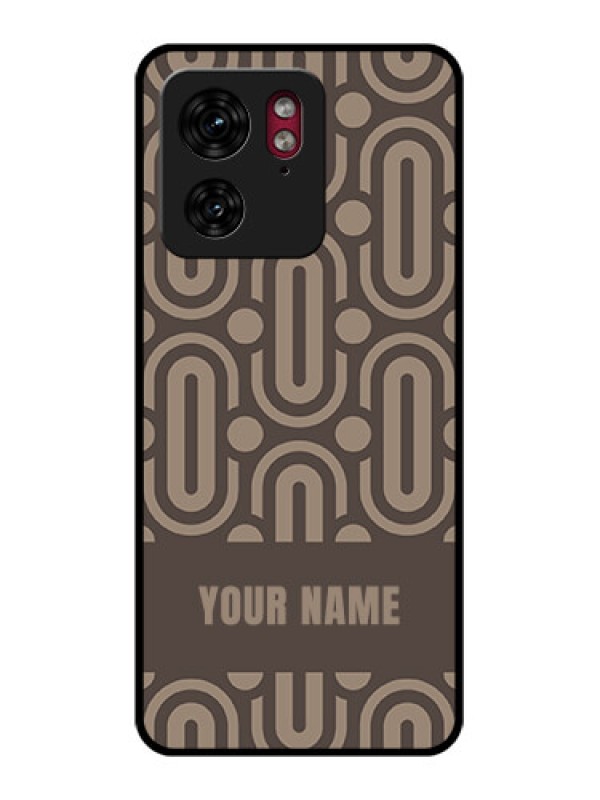 Custom Motorola Edge 40 Custom Glass Phone Case - Captivating Zero Pattern Design