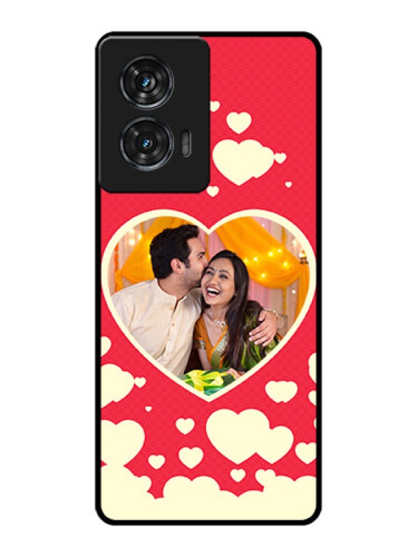 Custom Motorola Edge 50 Fusion Custom Glass Phone CaseLove Symbols Phone Cover Design