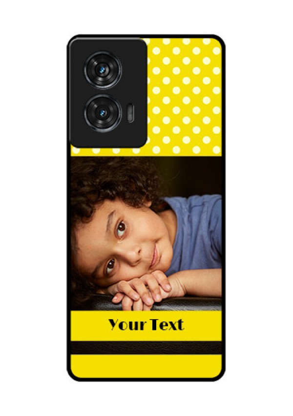 Motorola Edge 50 Fusion Custom Glass Phone CaseBright Yellow Case Design