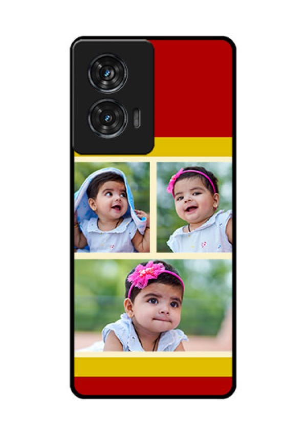 Motorola Edge 50 Fusion Custom Glass Phone CaseMultiple Pic Upload Design