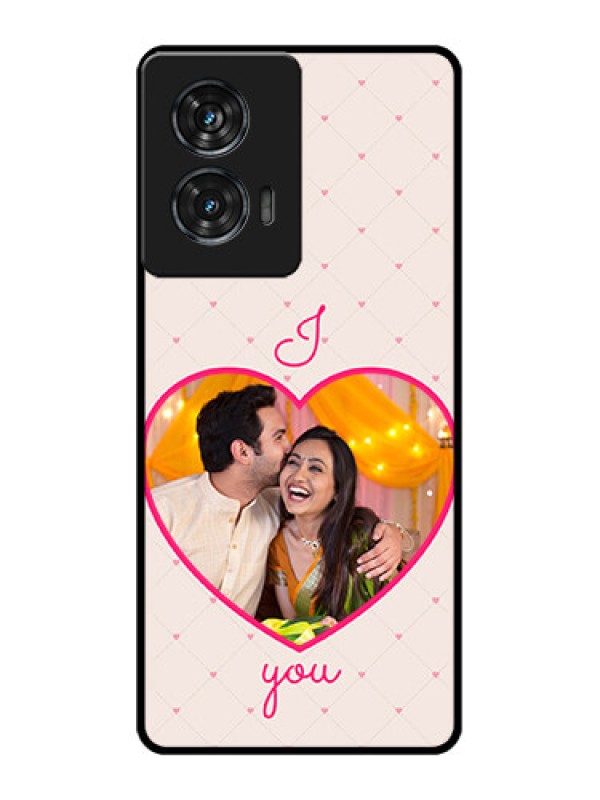 Custom Motorola Edge 50 Fusion Custom Glass Phone CaseHeart Shape Design