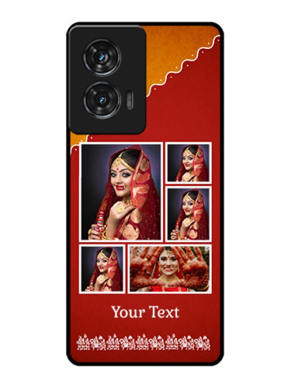 Custom Motorola Edge 50 Fusion Custom Glass Phone CaseWedding Pic Upload Design