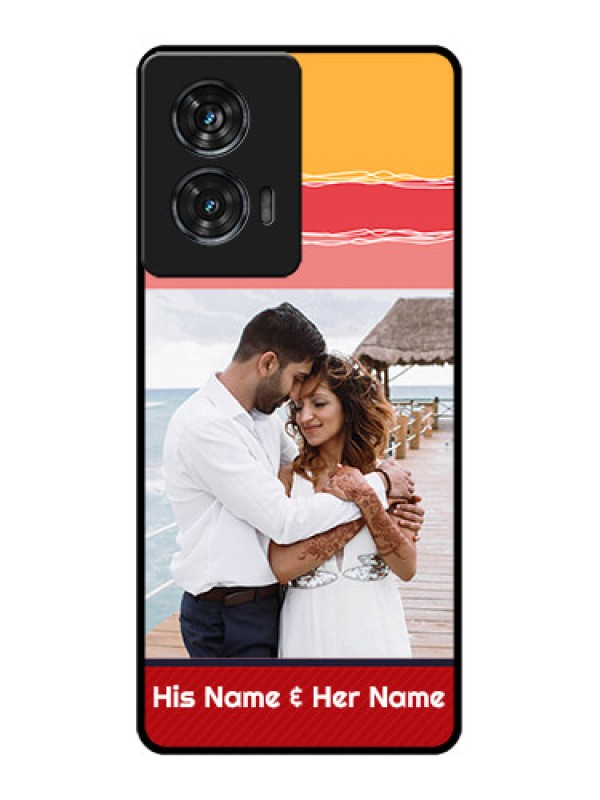 Custom Motorola Edge 50 Fusion Custom Glass Phone CaseColorful Case Design