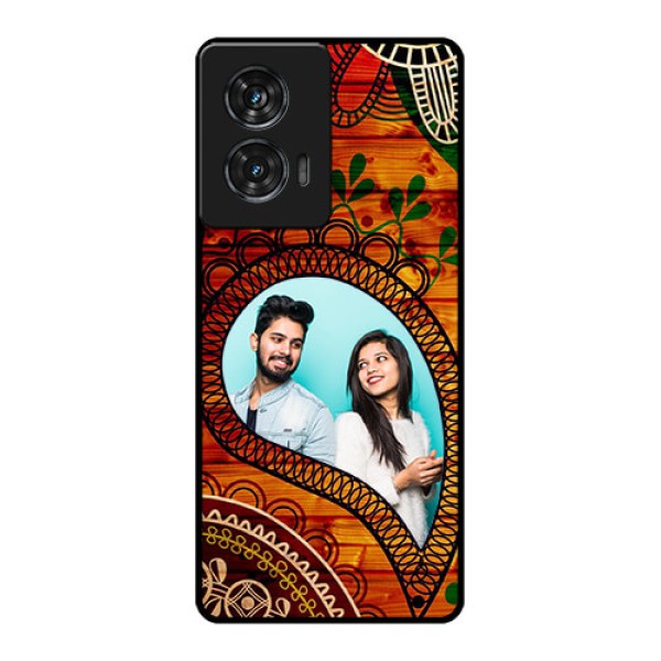 Motorola Edge 50 Fusion Custom Glass Phone CaseAbstract Colorful Design