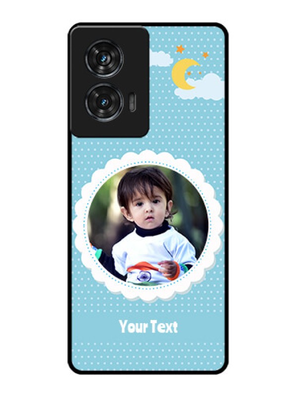 Custom Motorola Edge 50 Fusion Custom Glass Phone CaseViolet Pattern Design