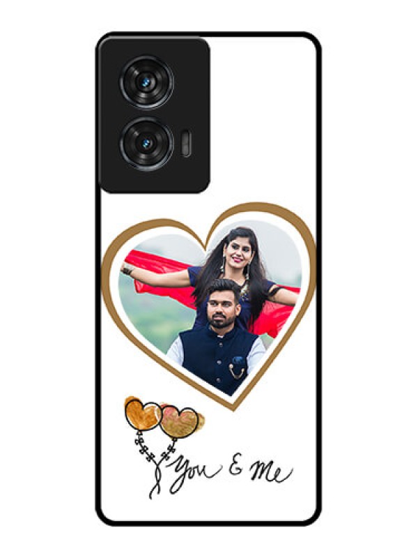 Custom Motorola Edge 50 Fusion Custom Glass Phone CaseYou and Me Design