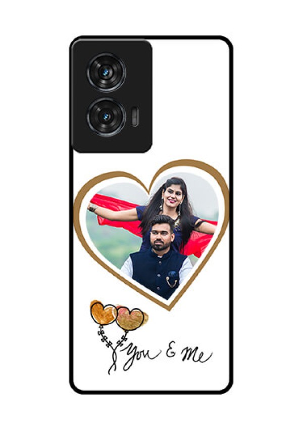 Motorola Edge 50 Fusion Custom Glass Phone CaseYou and Me Design