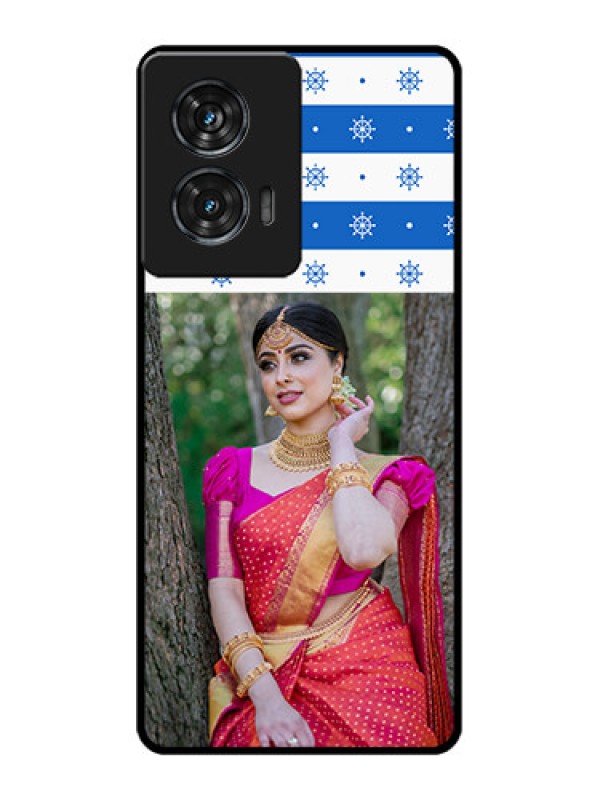 Custom Motorola Edge 50 Fusion Custom Glass Phone CaseSnow Pattern Design