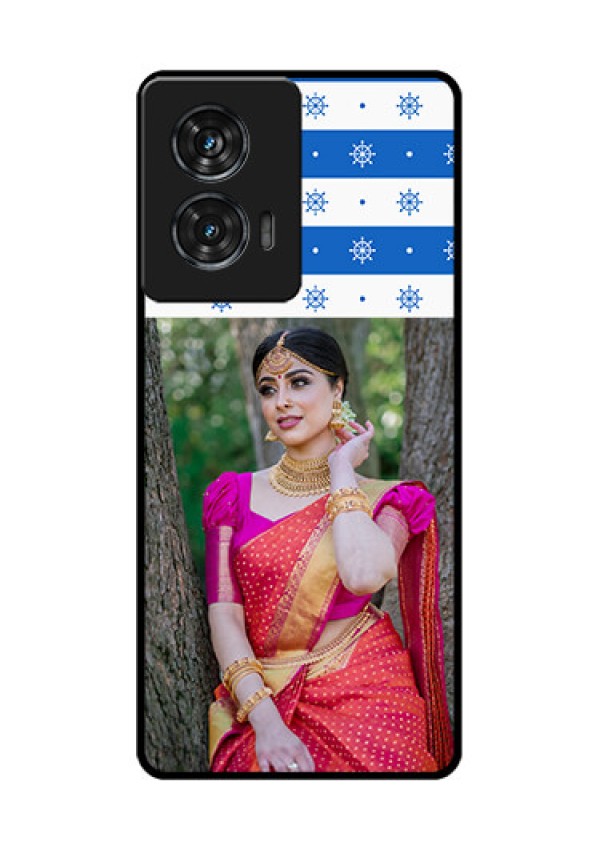 Motorola Edge 50 Fusion Custom Glass Phone CaseSnow Pattern Design