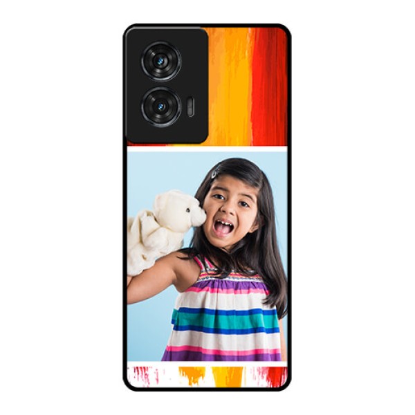 Motorola Edge 50 Fusion Custom Glass Phone CaseMulti Color Design