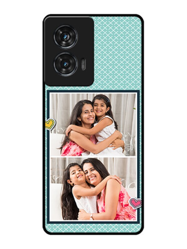 Custom Motorola Edge 50 Fusion Custom Glass Phone Case2 Image Holder With Pattern Design