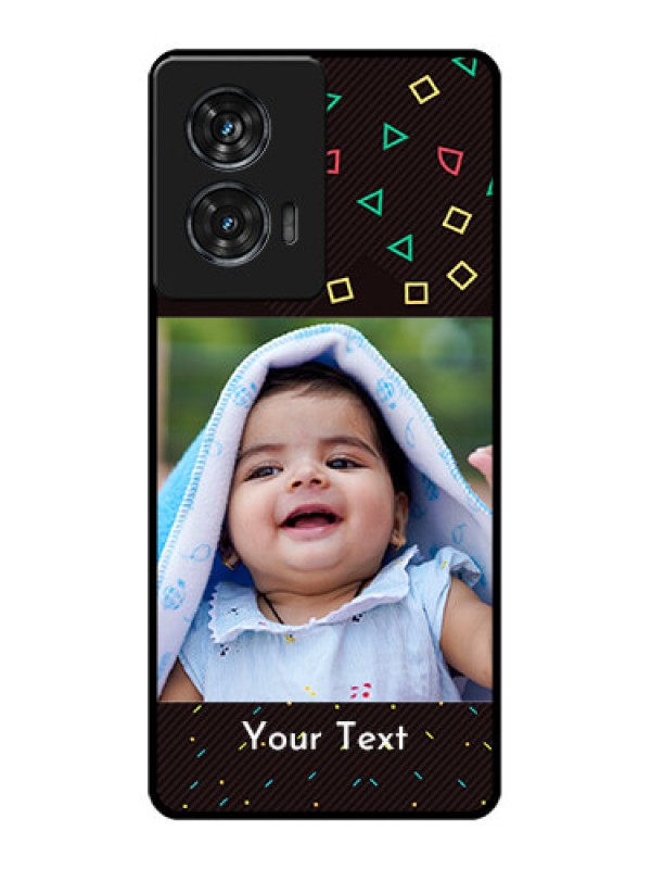 Custom Motorola Edge 50 Fusion Custom Glass Phone CaseWith Confetti Birthday Design