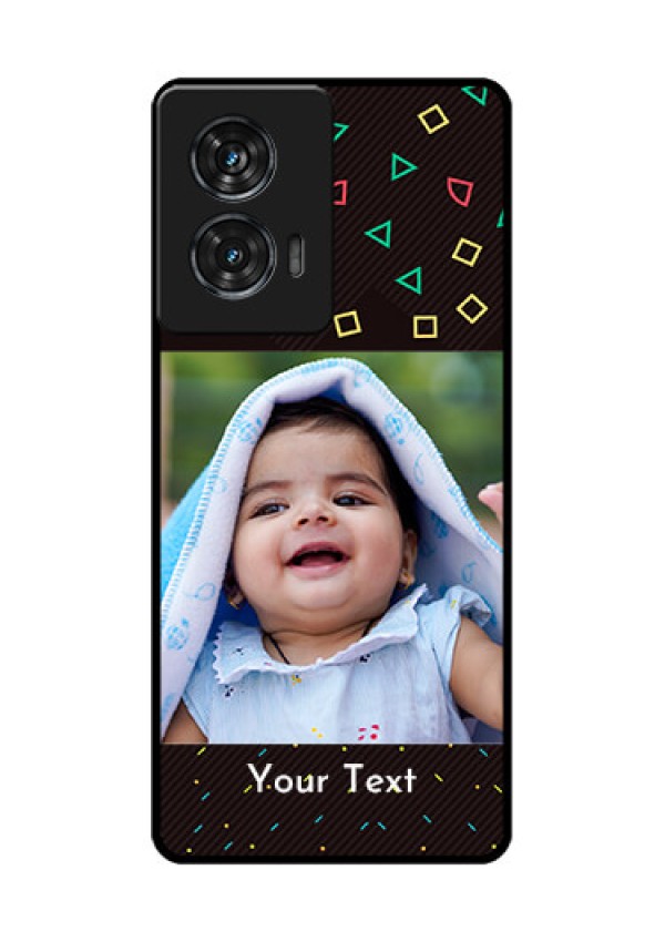 Motorola Edge 50 Fusion Custom Glass Phone CaseWith Confetti Birthday Design
