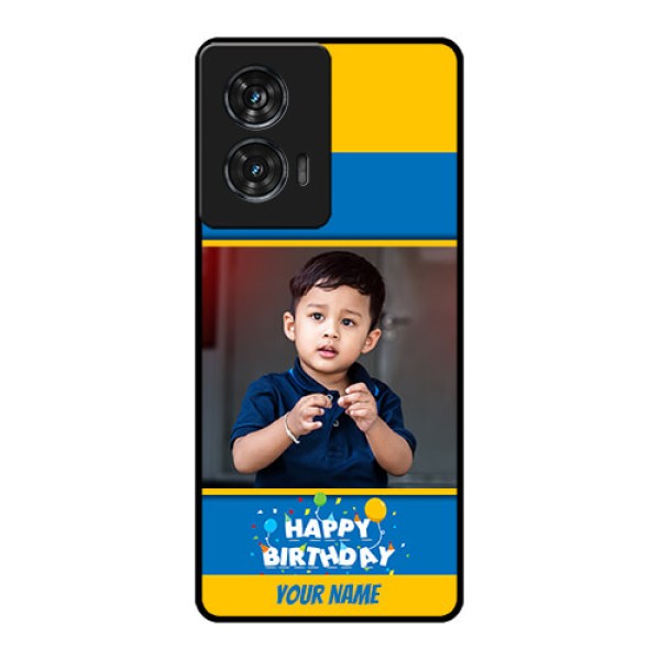 Motorola Edge 50 Fusion Custom Glass Phone CaseBirthday Wishes Design