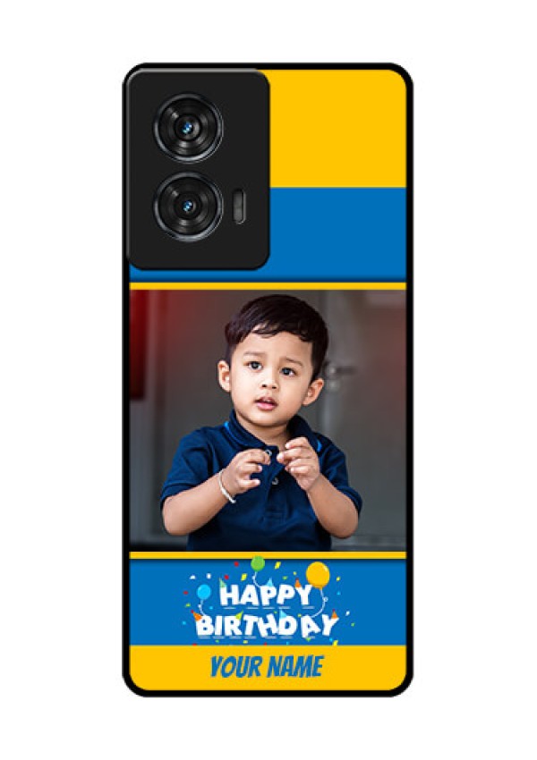 Motorola Edge 50 Fusion Custom Glass Phone CaseBirthday Wishes Design