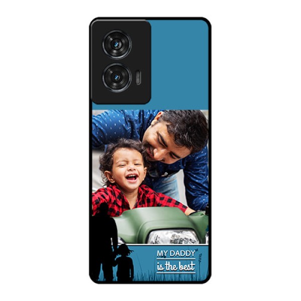 Motorola Edge 50 Fusion Custom Glass Phone CaseBest Dad Design
