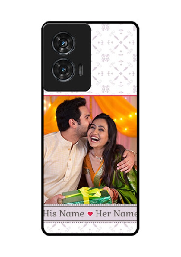 Motorola Edge 50 Fusion Custom Glass Phone CaseWith Photo And Ethnic Design