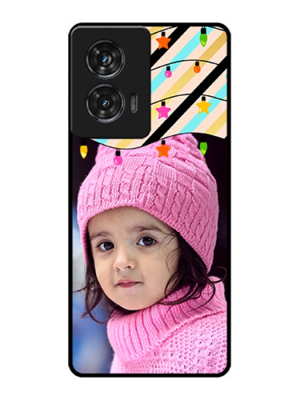 Custom Motorola Edge 50 Fusion Custom Glass Phone CaseLights Hanging Design