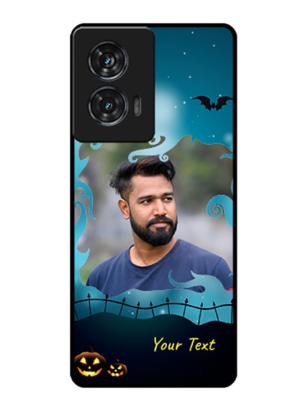 Custom Motorola Edge 50 Fusion Custom Glass Phone CaseHalloween Frame Design