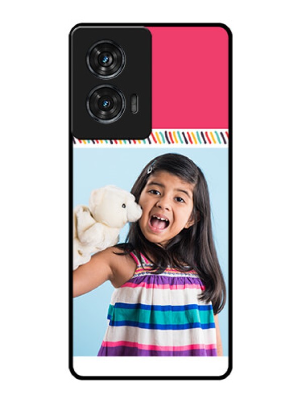 Custom Motorola Edge 50 Fusion Custom Glass Phone CaseLine Art Design