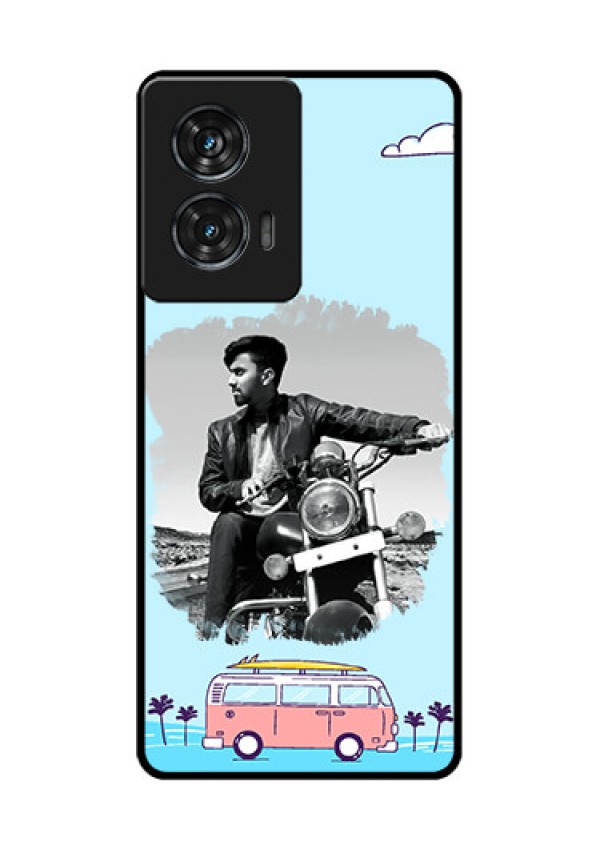 Motorola Edge 50 Fusion Custom Glass Phone CaseTravel and Adventure Design