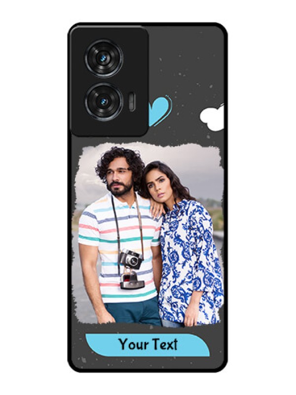 Custom Motorola Edge 50 Fusion Custom Glass Phone CaseSplashes With Love Doodles Design