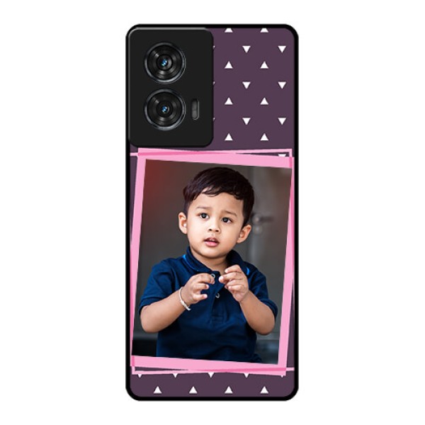Motorola Edge 50 Fusion Custom Glass Phone CaseTriangle Pattern Dotted Design Motorola Edge 50 Fusion Custom Glass Phone CaseTriangle Pattern Dotted Design