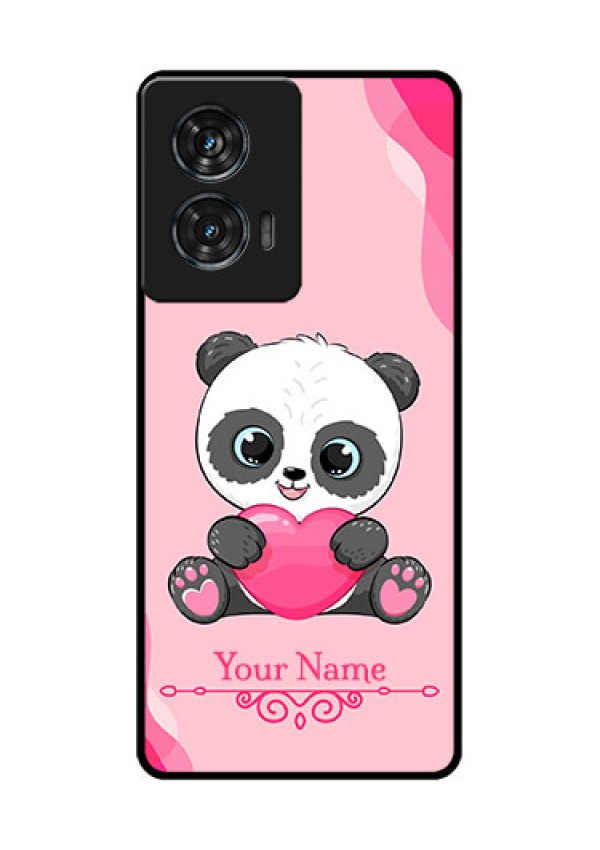 Motorola Edge 50 Fusion Custom Glass Phone CaseCute Panda Design