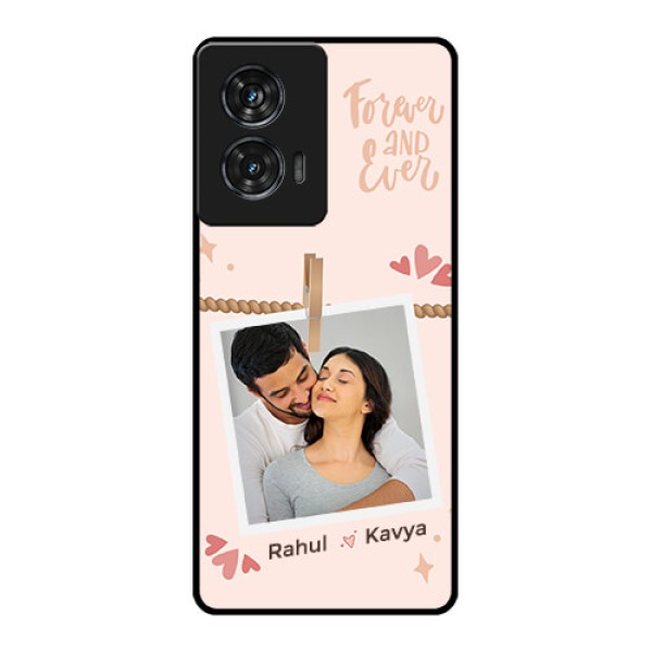 Motorola Edge 50 Fusion Custom Glass Phone CaseForever And Ever Love Design Motorola Edge 50 Fusion Custom Glass Phone CaseForever And Ever Love Design