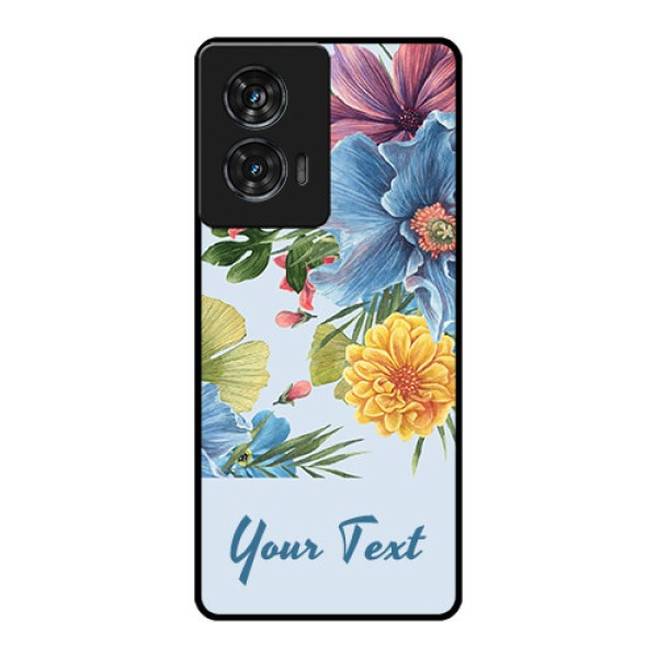 Motorola Edge 50 Fusion Custom Glass Phone CaseStunning Watercolored Flowers Painting Design Motorola Edge 50 Fusion Custom Glass Phone CaseStunning Watercolored Flowers Painting Design