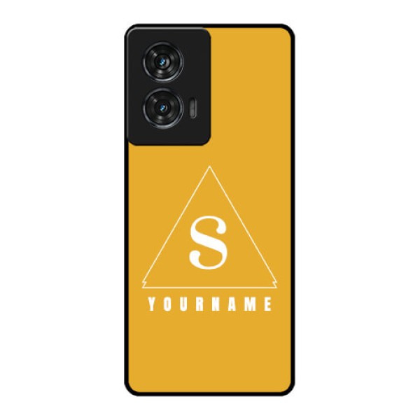 Motorola Edge 50 Fusion Custom Glass Phone CaseSimple Triangle Design Motorola Edge 50 Fusion Custom Glass Phone CaseSimple Triangle Design