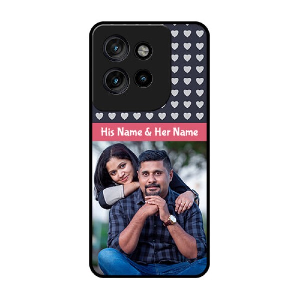 Motorola Edge 50 Neo Custom Glass Phone CaseLove Symbols Design