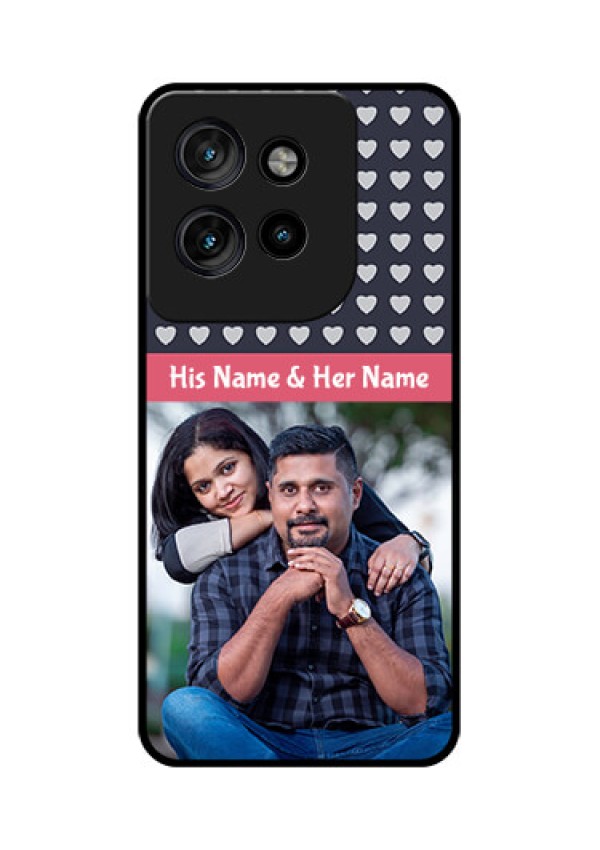 Motorola Edge 50 Neo Custom Glass Phone CaseLove Symbols Design