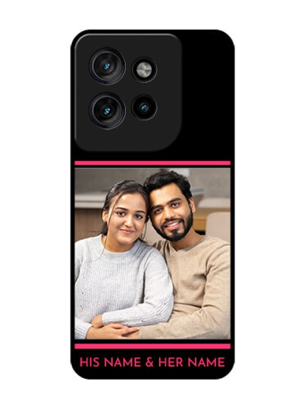 Custom Motorola Edge 50 Neo Custom Glass Phone CaseWith Add Text Design