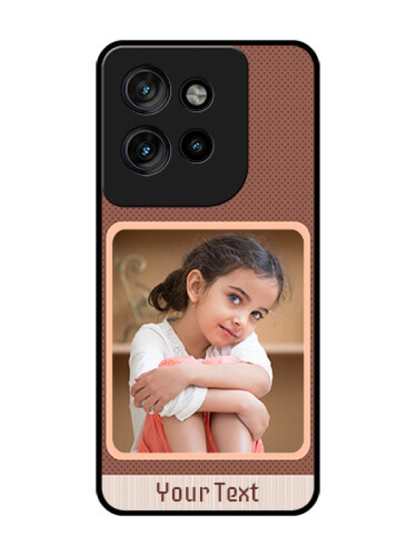 Custom Motorola Edge 50 Neo Custom Glass Phone CaseSimple Pic Upload Design