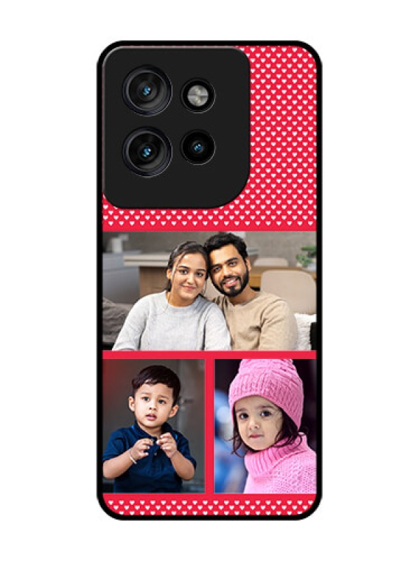 Custom Motorola Edge 50 Neo Custom Glass Phone CaseBulk Photo Upload Design