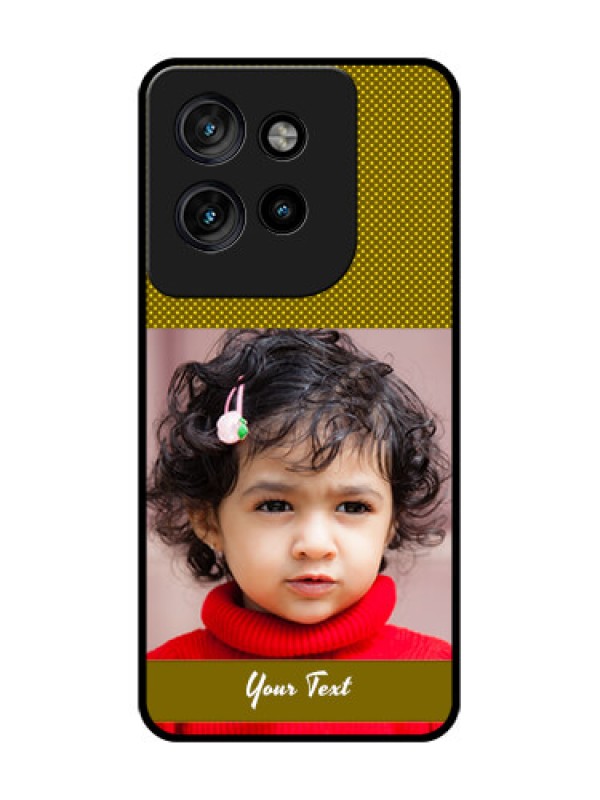 Custom Motorola Edge 50 Neo Custom Glass Phone CaseSimple Green Color Design