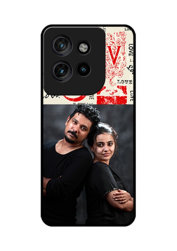 Motorola Edge 50 Neo Custom Glass Phone CaseTrendy Love Design Case