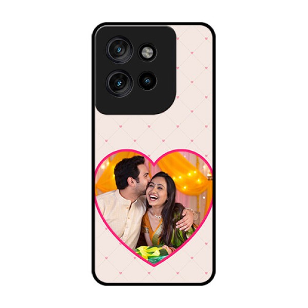 Motorola Edge 50 Neo Custom Glass Phone CaseHeart Shape Design