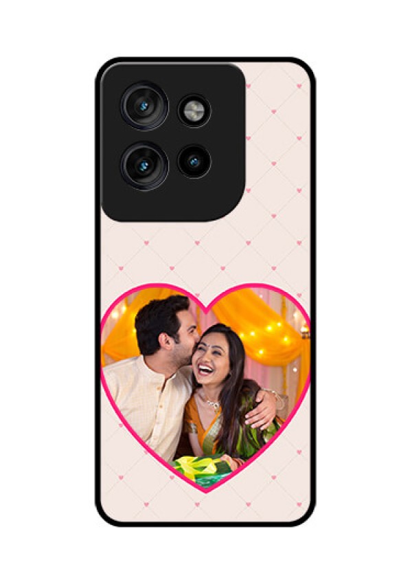 Motorola Edge 50 Neo Custom Glass Phone CaseHeart Shape Design