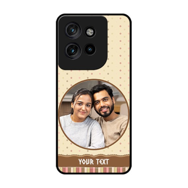 Motorola Edge 50 Neo Custom Glass Phone CaseBrown Dotted Mobile Case Design Motorola Edge 50 Neo Custom Glass Phone CaseBrown Dotted Mobile Case Design