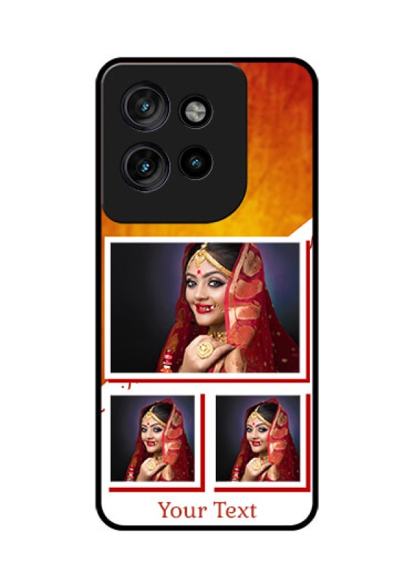 Motorola Edge 50 Neo Custom Glass Phone CaseWedding Memories Design