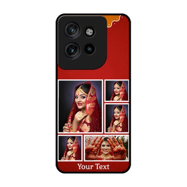 Motorola Edge 50 Neo Custom Glass Phone CaseWedding Pic Upload Design