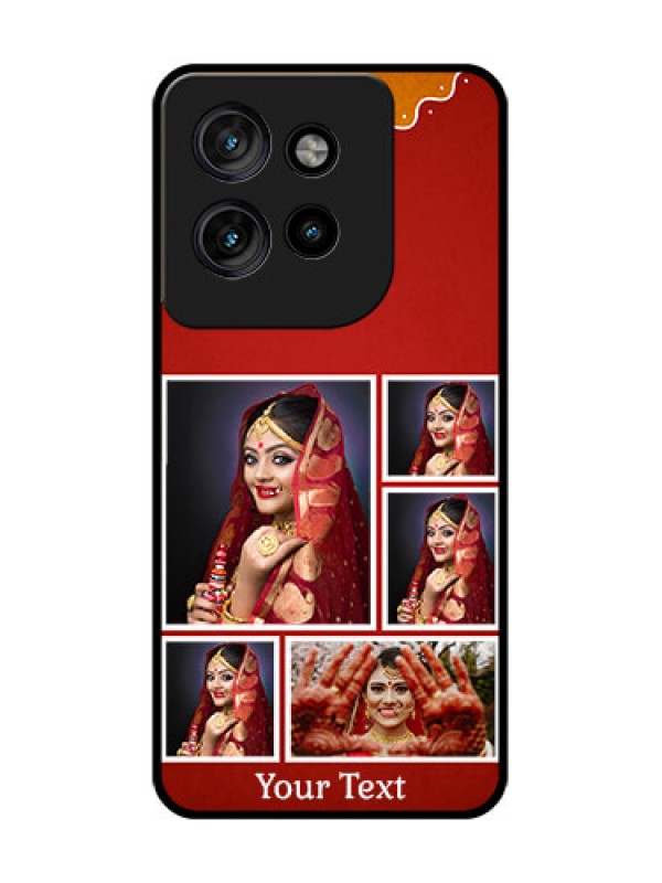 Custom Motorola Edge 50 Neo Custom Glass Phone CaseWedding Pic Upload Design