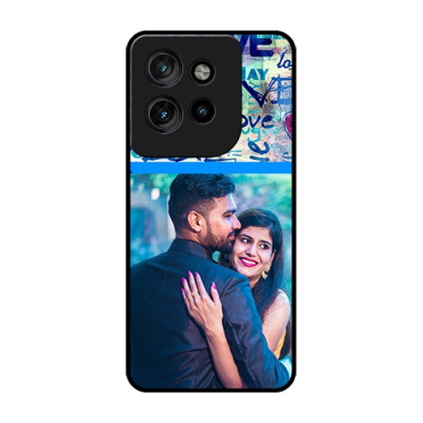 Motorola Edge 50 Neo Custom Glass Phone CaseColorful Love Design