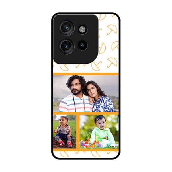 Motorola Edge 50 Neo Custom Glass Phone CaseYellow Pattern Design Motorola Edge 50 Neo Custom Glass Phone CaseYellow Pattern Design